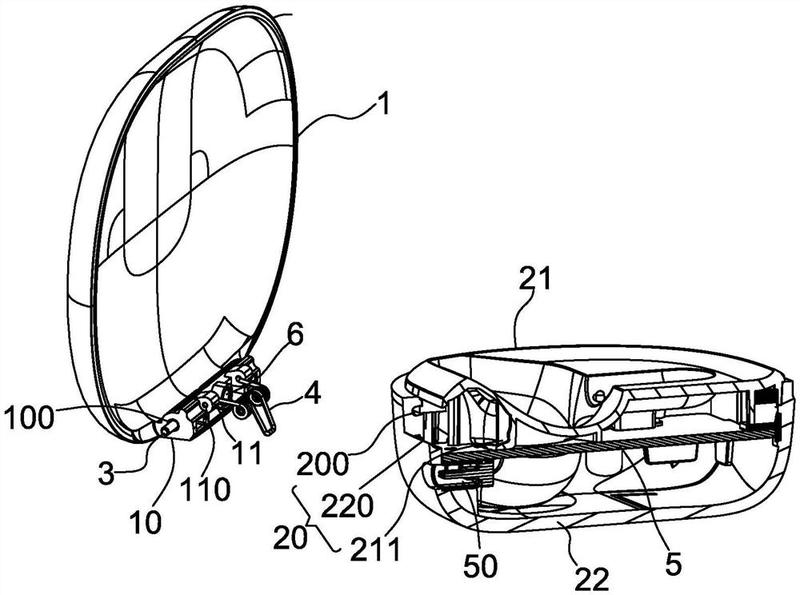 翻盖结构及用于翻盖结构中的扭簧