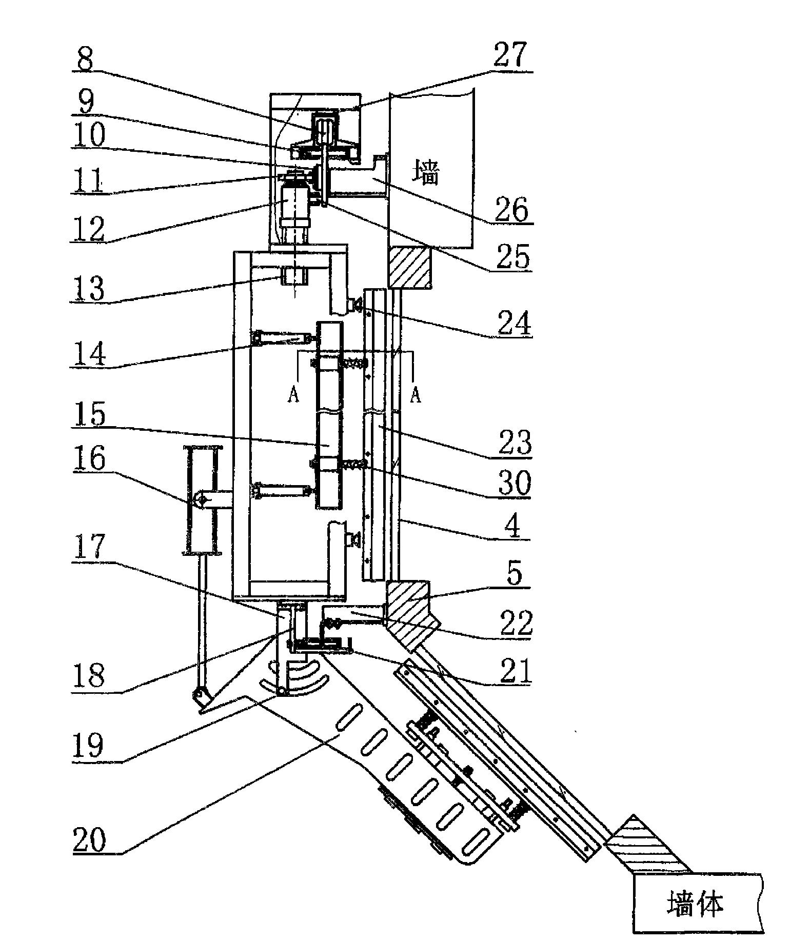 一种带有转动机构的玻璃窗清洗机构