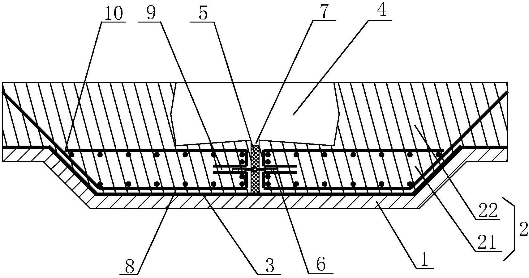 一种后浇带超前止水结构